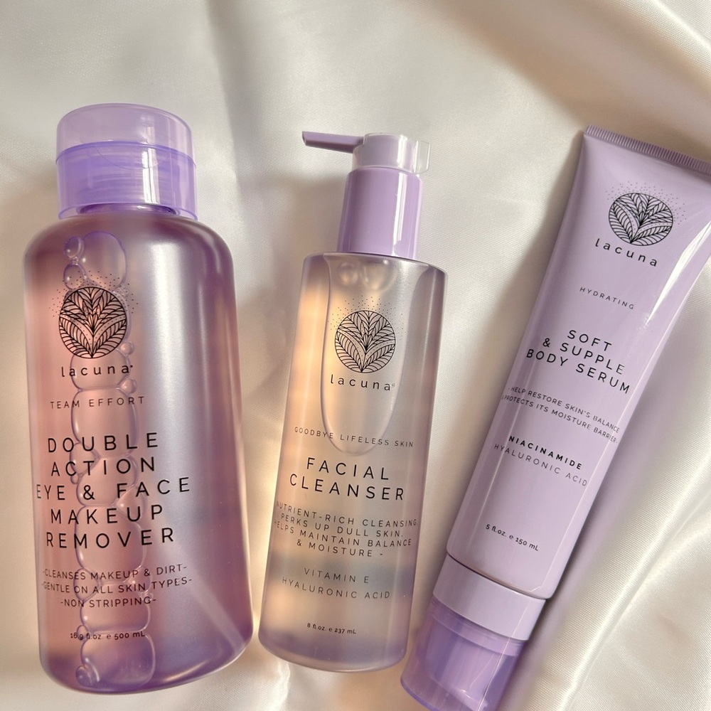 Lacuna face & body care 3 pc bundle